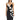Black Flower Appliques Sexy Spaghetti Strap Bandage Dress Sexy Sleeveless Maxi