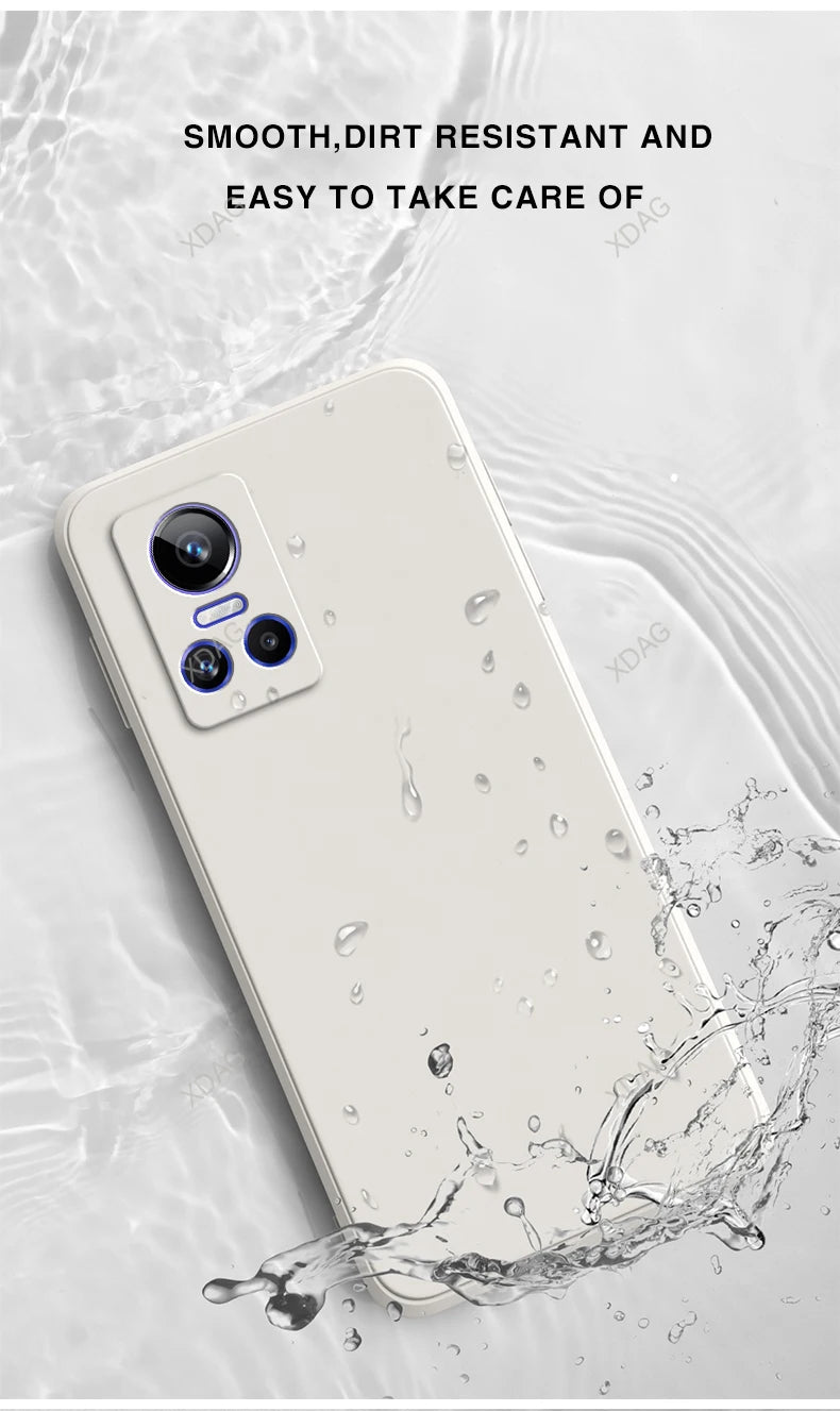 Matte achterkant voor Oppo Realme GT Neo3 T Neo 3 3T Neo3T 5G Zachte snoepvloeistof