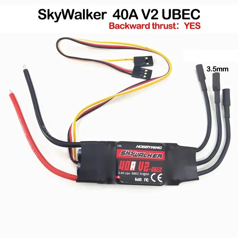 Hobbywing Skywalker 20a 30a 40 50a 60 80a 100a Brushless Esc Speedcontroler With