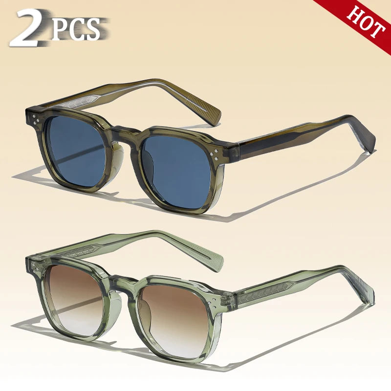 Caterside Retro Punk Men Sunglasses Square Personalized Design Glasses Women s