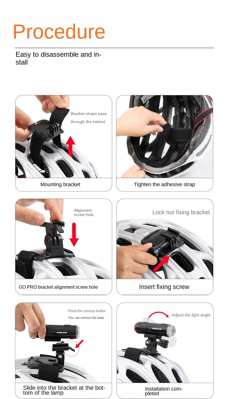 Enlee Fiets Achterlicht USB Oplaadbaar Waterdicht Fiets Veiligheidswaarschuwingslicht
