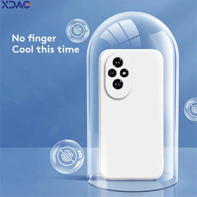 Eenvoudige telefoonhoes voor Honor 200 Pro 200Pro 5G, eenvoudig schokbestendig, vierkant, vloeistofbestendig