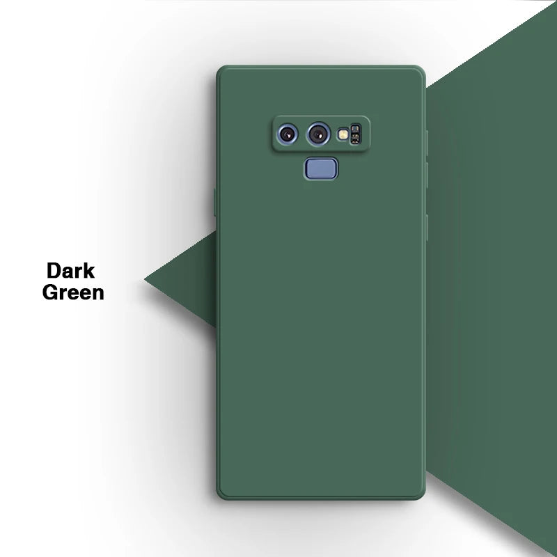 Vierkant vloeibaar siliconen hoesje voor Samsung Galaxy Note9 Note 9 telefoonhoesje Candy