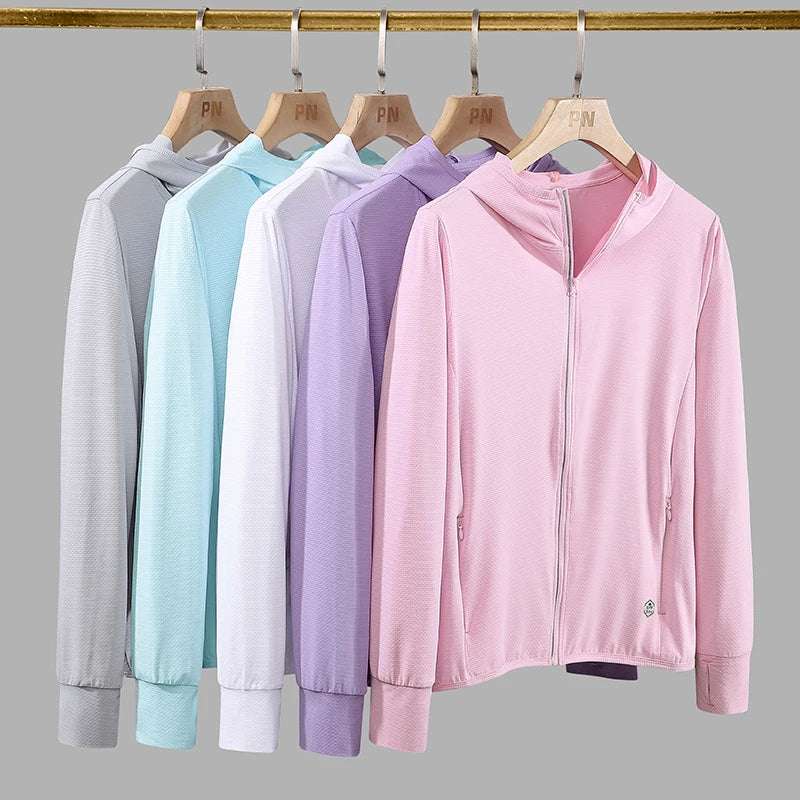 Ademende Ice Silk-zonnebrandkleding voor heren en dames, UV-bestendig, buitensporten