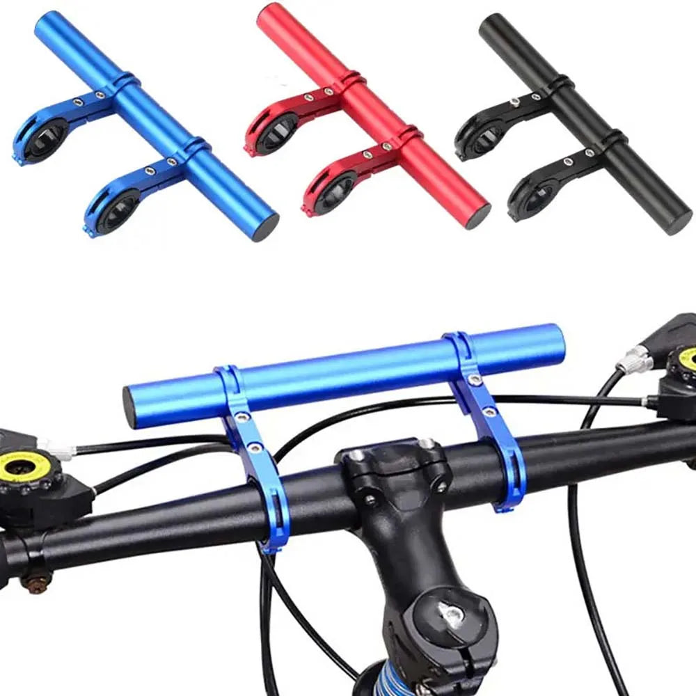 20 cm aluminium fietsstuur met verlengde beugel voor mountainbike koplamp