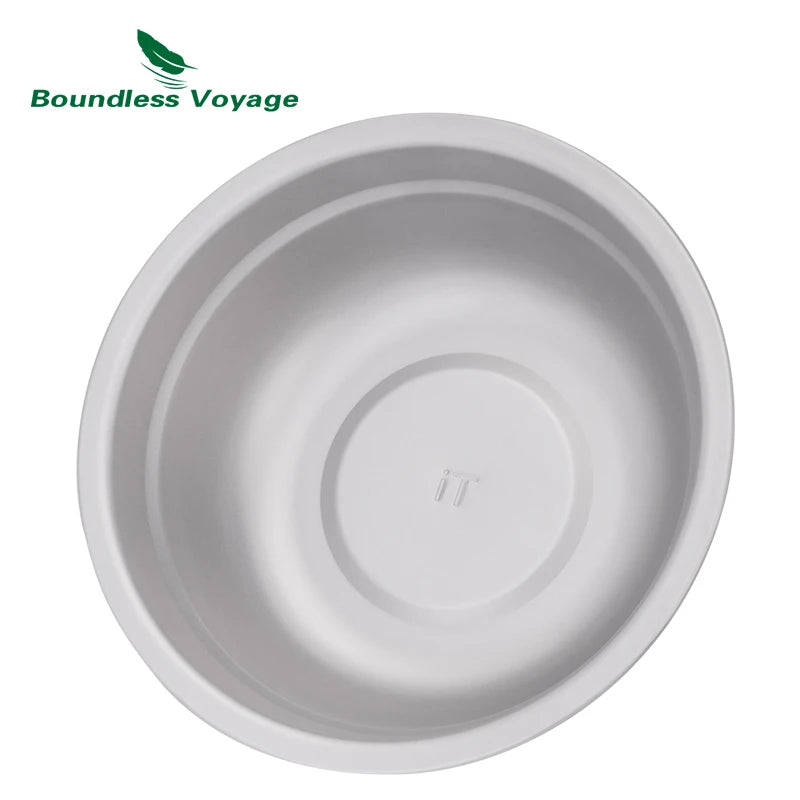 Boundless Voyage Titanium Bowl Rice Soup Salad Serving Bowl Ultralight Outdoor