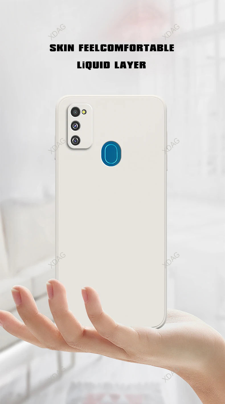 Klassieke, hoogwaardige hoes voor Samsung Galaxy M21 6.4 SM M215f SM M215f DS SM