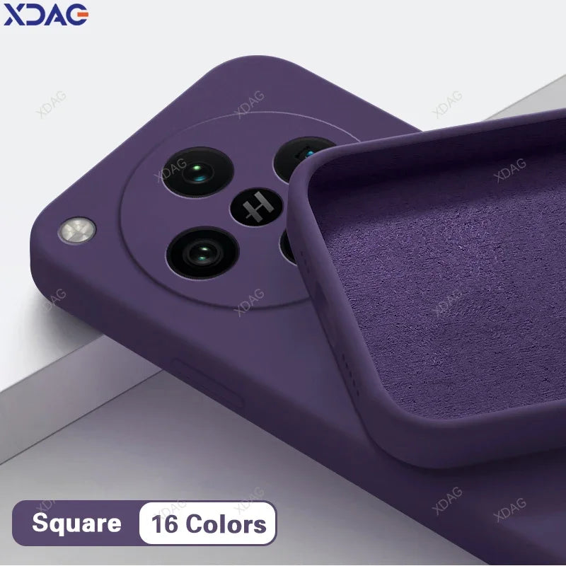 Basic telefoonhoesje voor Oppo Find X8 Pro X8Pro 5G Classic Square vloeibare siliconen