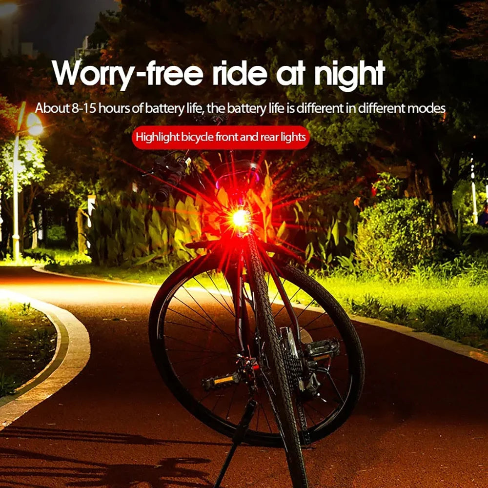 Fietsachterlicht, zaklamp voor fietsen, led, waterdicht