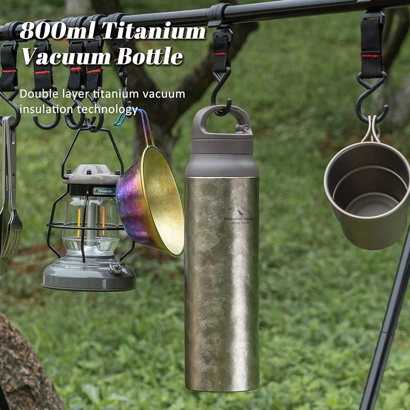 Boundless Voyage 800ml Titanium Vacuum Flask Insulated Thermos Water Bottle with