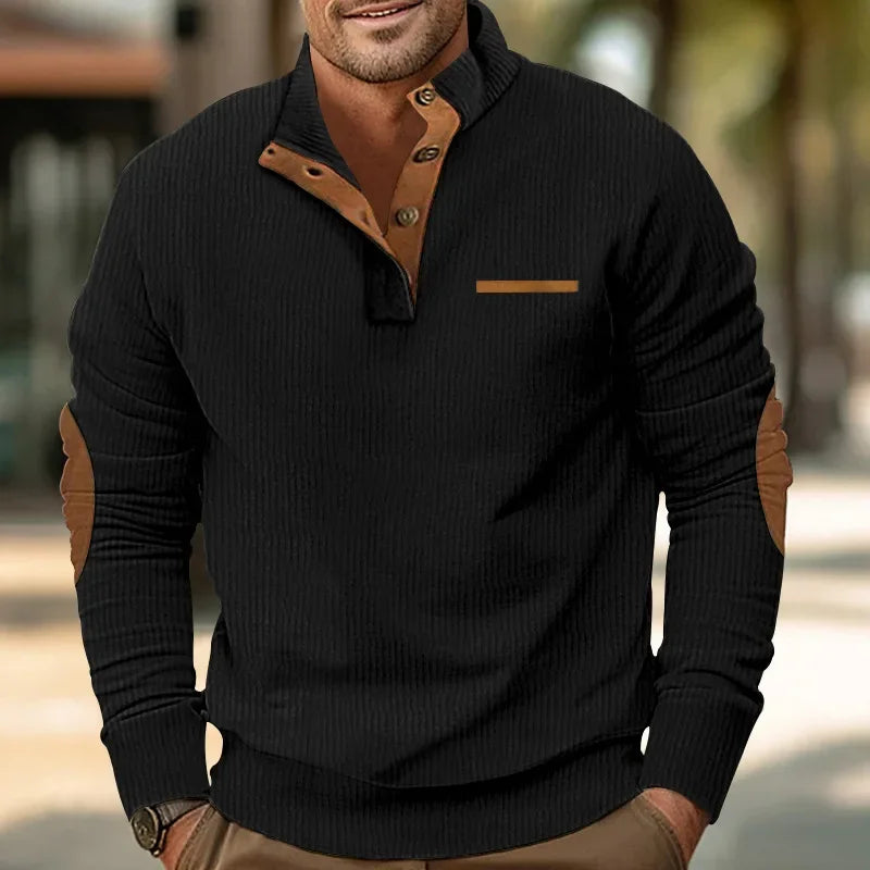 Casual Outdoor Men s Jacket Spring Autumn Corduroy Long Sleeve Stand Collar Sweatshirt Comfortable