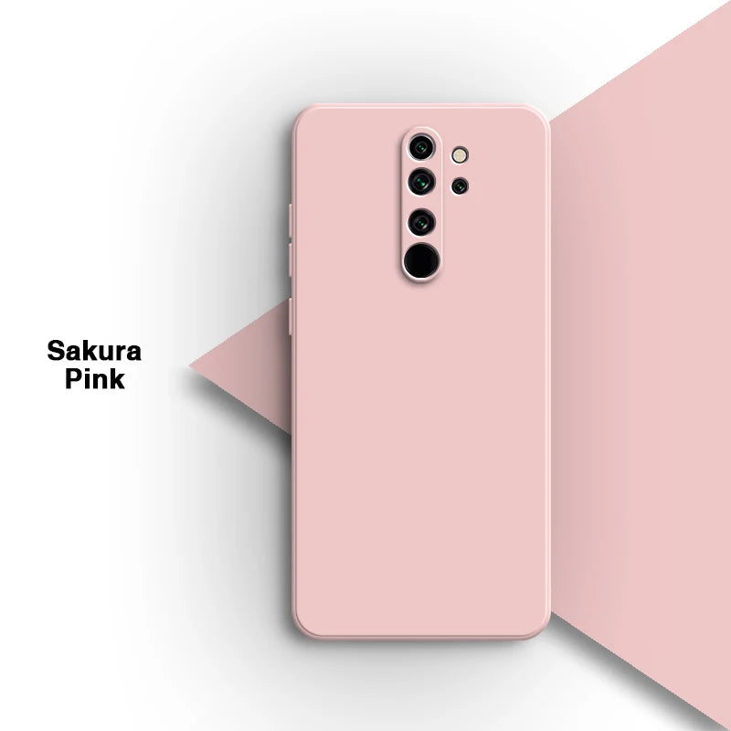 Eenvoudige telefoonhoes voor Xiaomi Redmi Note8 Note 8 Pro 8Pro Zacht snoep vierkant