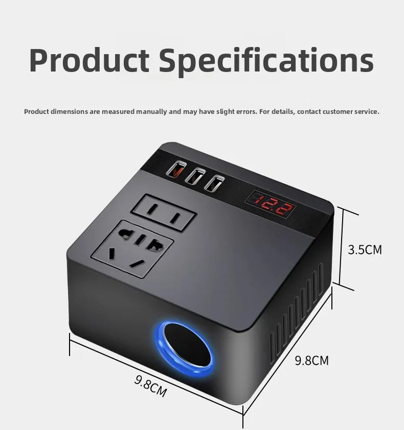 Car Inverter 12v24v to 110v220v Power Socket Conversion for Home Use