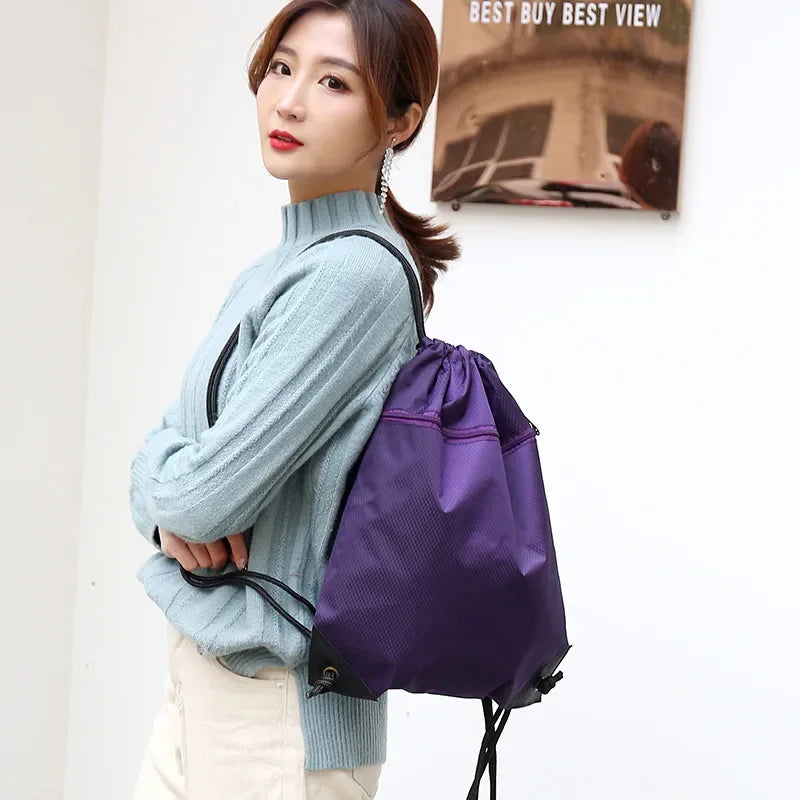 Lightweight Drawstring Sports Bag Large Capacity Basketball Bag Football Bag Outdoor Sports Portable