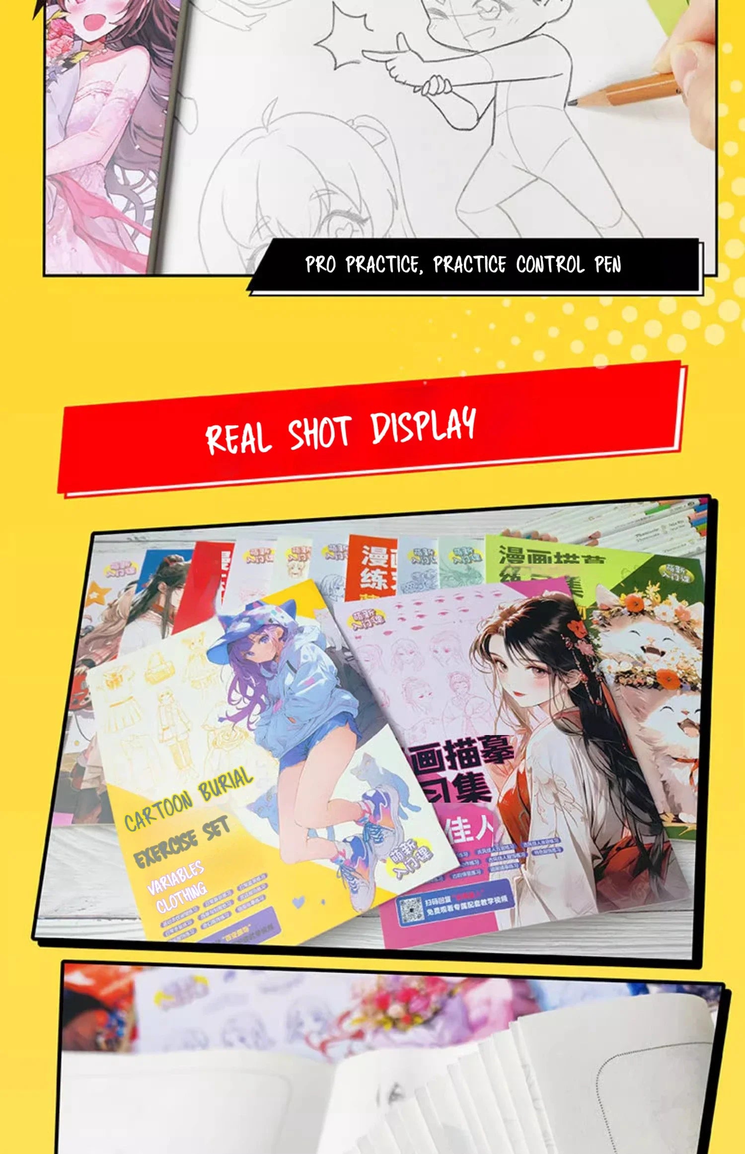 Cartoon Coloring Book Beginner Painting Technique Workbook Comic Manga Images