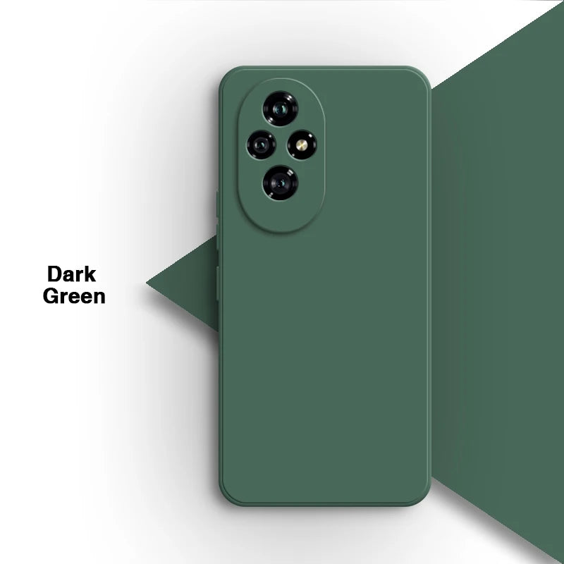 Eenvoudige telefoonhoes voor Honor 200 Pro 200Pro 5G, eenvoudig schokbestendig, vierkant, vloeistofbestendig