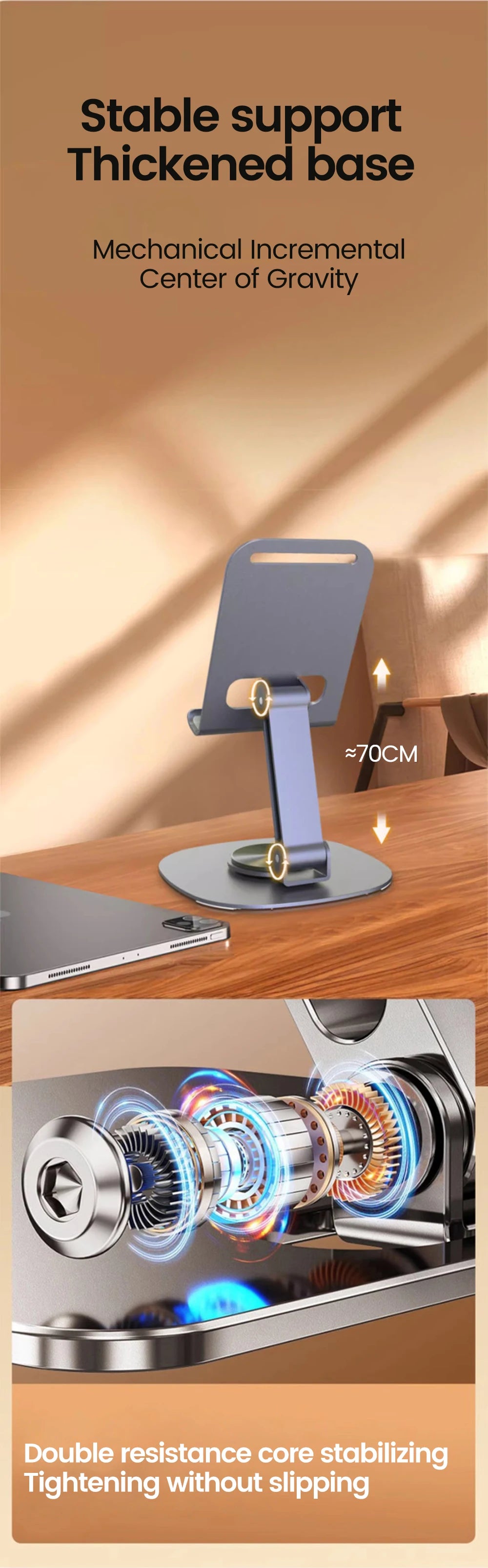 Olaf Draaibare Tafel Mobiele Telefoonhouder Ondersteuning Desktopstandaard Voor iPad Samsung