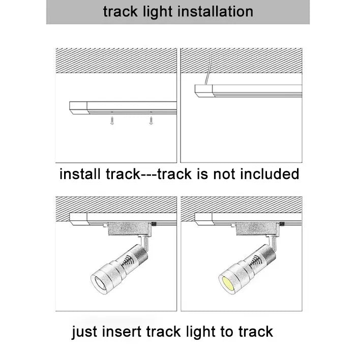 Verstelbare 5 6 8 10 Smalle stralingshoek Zwart Wit LED Focus Plafond