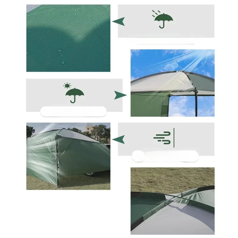 Arrival Car Side Canopy Outdoor Camping Vehicle Screen Large Triangular