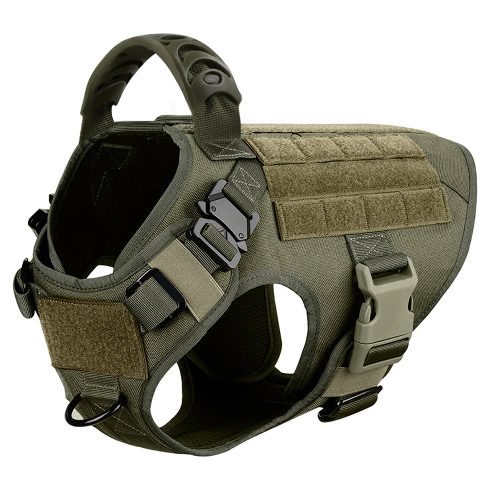 Military Large Dog Harness Pet German Shepherd Malinois Training Vest Tactical