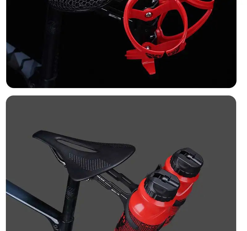 Enlee Double Cup Fiets Waterfleshouder Zadelverlenging Houder Fietsen