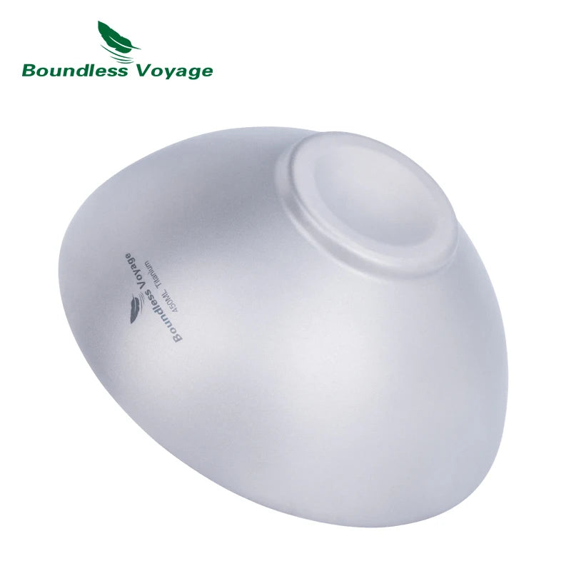 Титановая чаша Boundless Voyage 220 мл, 450 мл, двухстенная, сверхлегкая, для кемпинга