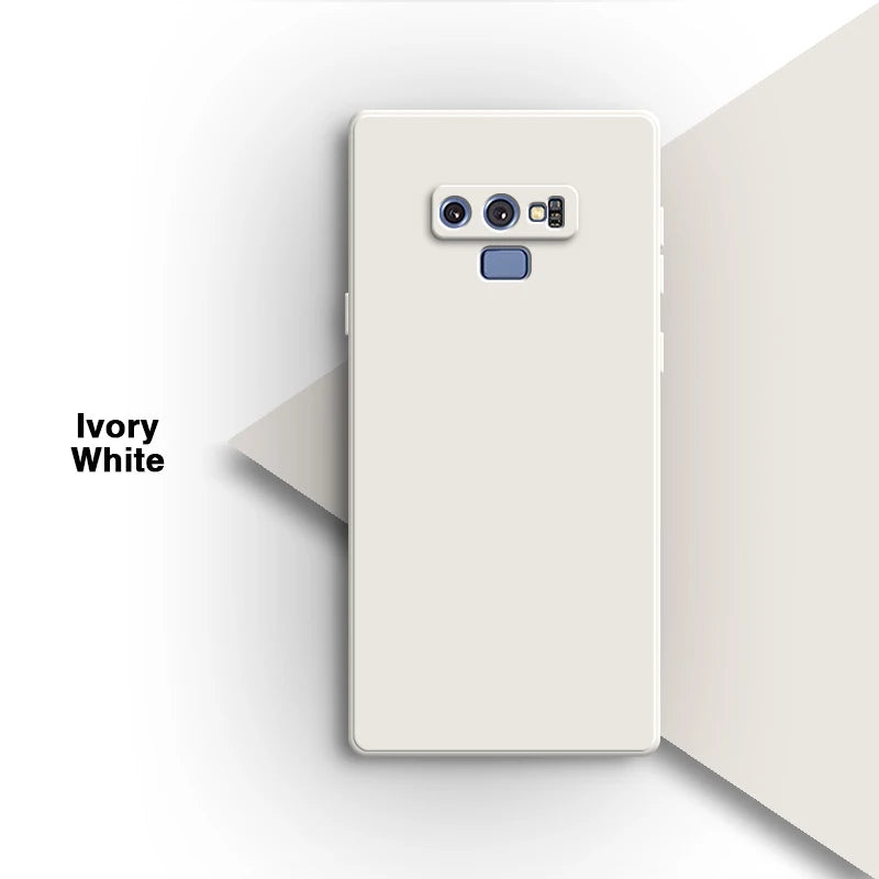 Vierkant vloeibaar siliconen hoesje voor Samsung Galaxy Note9 Note 9 telefoonhoesje Candy