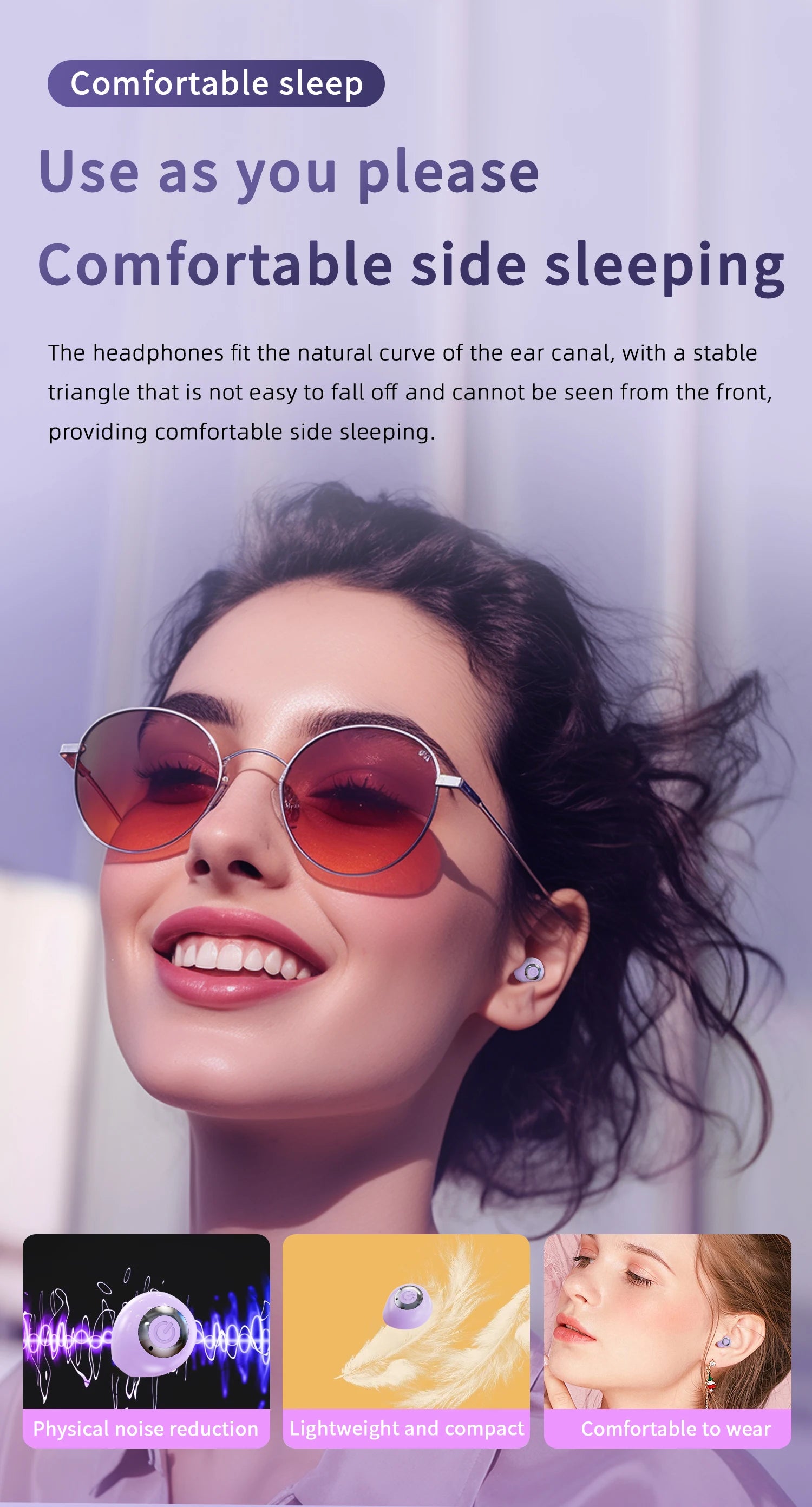 Hanging Rope Bluetooth Earphones With Dual Ear Ultra Small And Mini Semi In