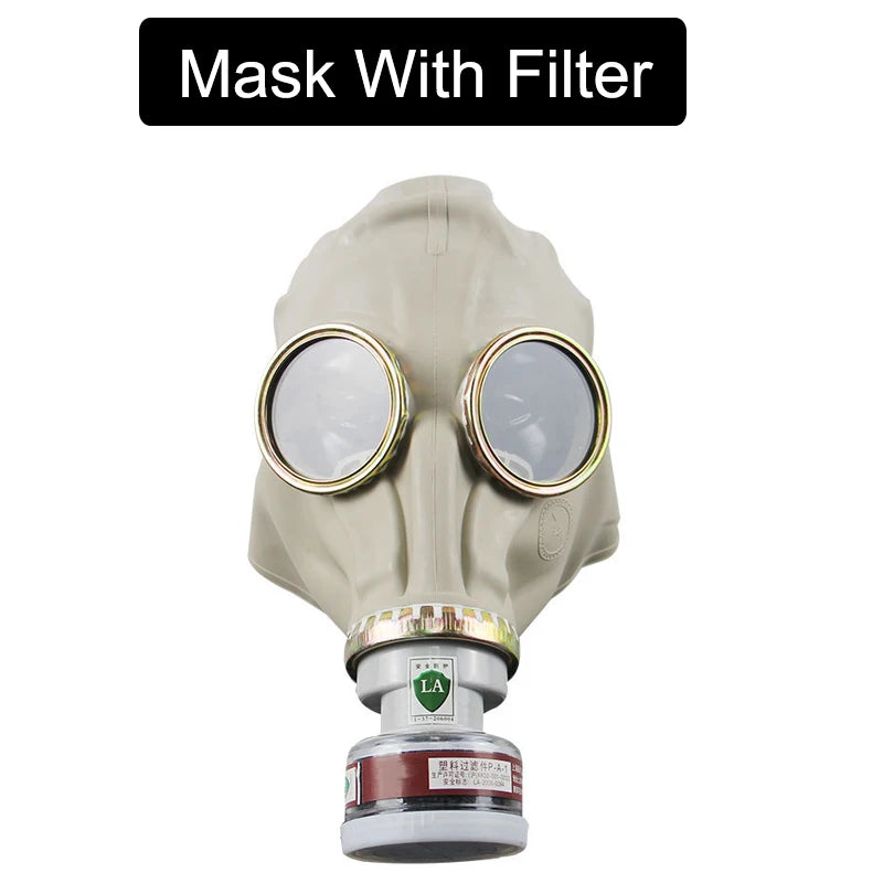 Creative Black Full Face Ghost Gas Mask Respirator Rubber Chemical Prevention