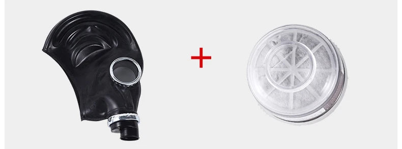 Creative Black Full Face Ghost Gas Mask Respirator Rubber Chemical Prevention