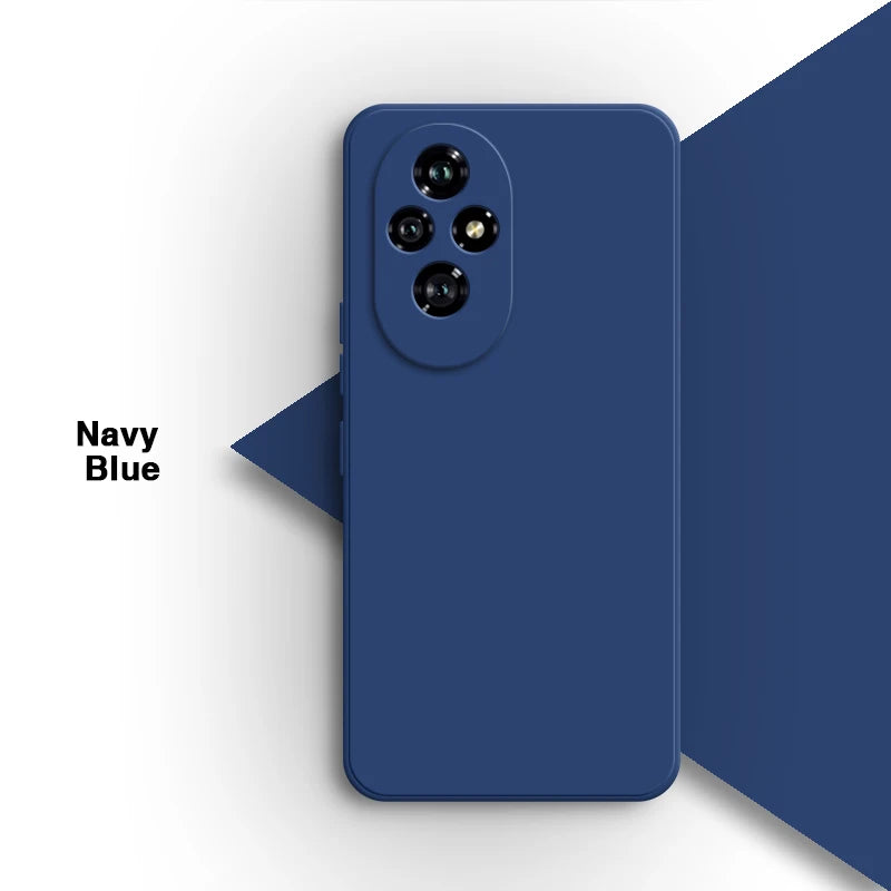 Eenvoudige telefoonhoes voor Honor 200 Pro 200Pro 5G, eenvoudig schokbestendig, vierkant, vloeistofbestendig