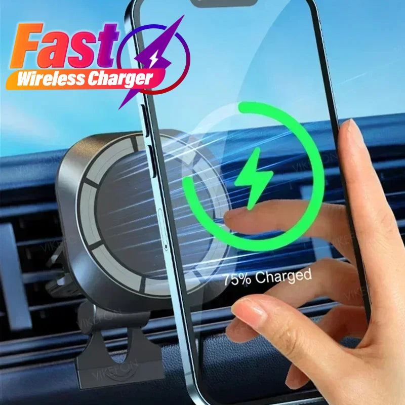 Magnetische draadloze autolader, autotelefoonhouder, autobeugel voor iPhone 16
