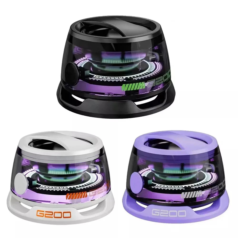 Mini Portable Bluetooth Speaker G200 RGB Color Light Magnetic Speaker Bt5.3