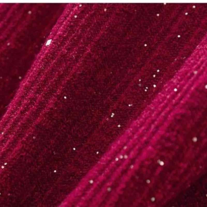 Женский свободный свитер с круглым вырезом, однотонный, длинный, трикотажный, весна-осень