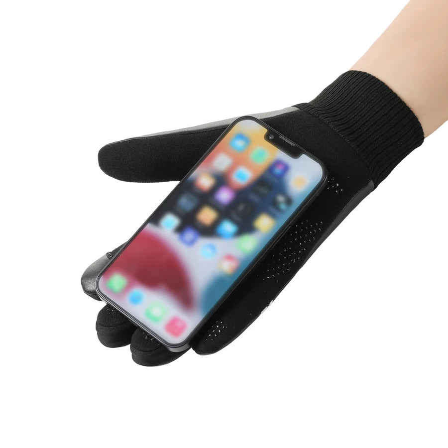 Waterdichte winterhandschoenen met aanraakscherm, wanten, warm, winddicht en volledig waterdicht