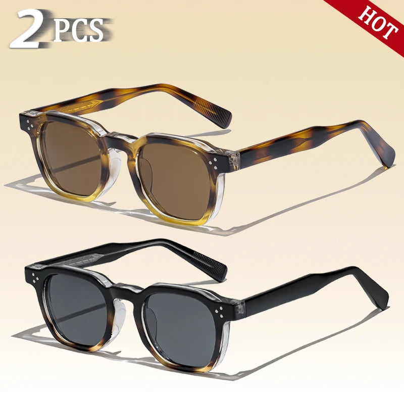 Caterside Retro Punk Men Sunglasses Square Personalized Design Glasses Women s