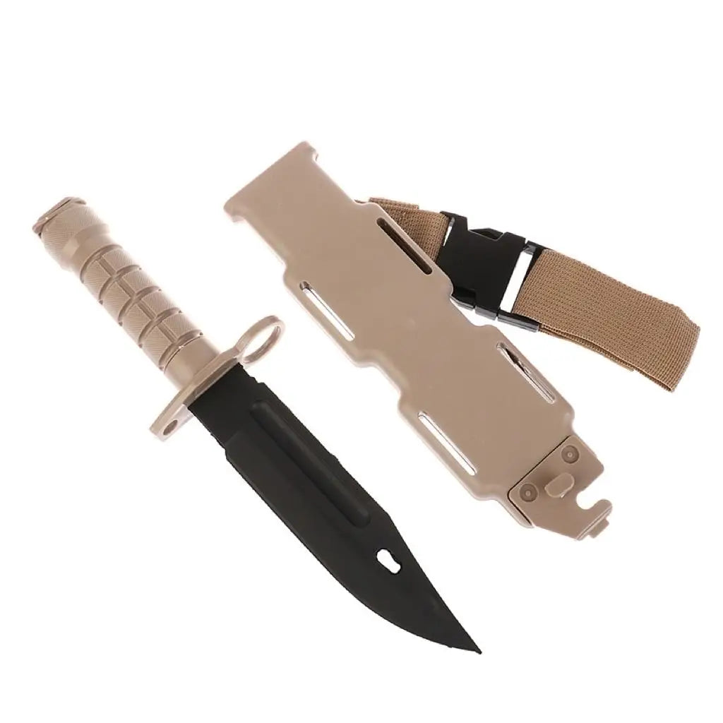 M9 Dagger Airsoft Rubber Knife Training Martial Arts CS Cosplay Halloween Soft Knives Dagger Model