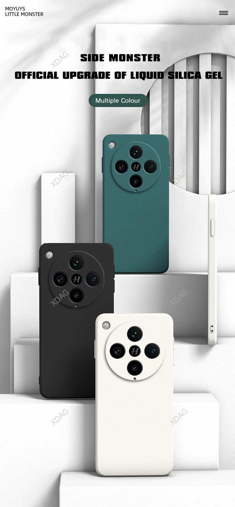 Basic telefoonhoesje voor Oppo Find X8 Pro X8Pro 5G Classic Square vloeibare siliconen