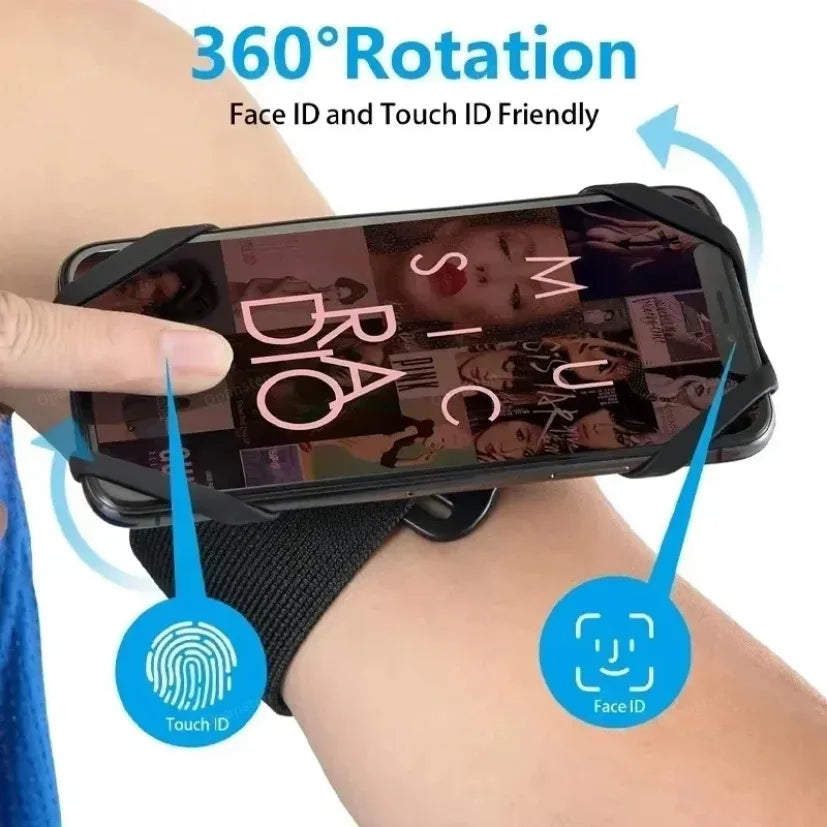 Armbanden Verwijderbare 360 Draaibare Telefoonhouder Buitensporten Fiets Fietsen