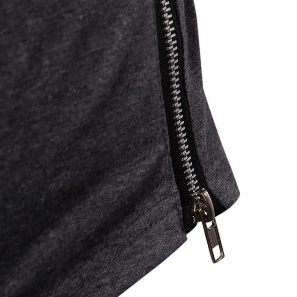 Embroidery Turtleneck Sweatshirt For Men Japanese Ninja Hoodies Autumn Hip Hop