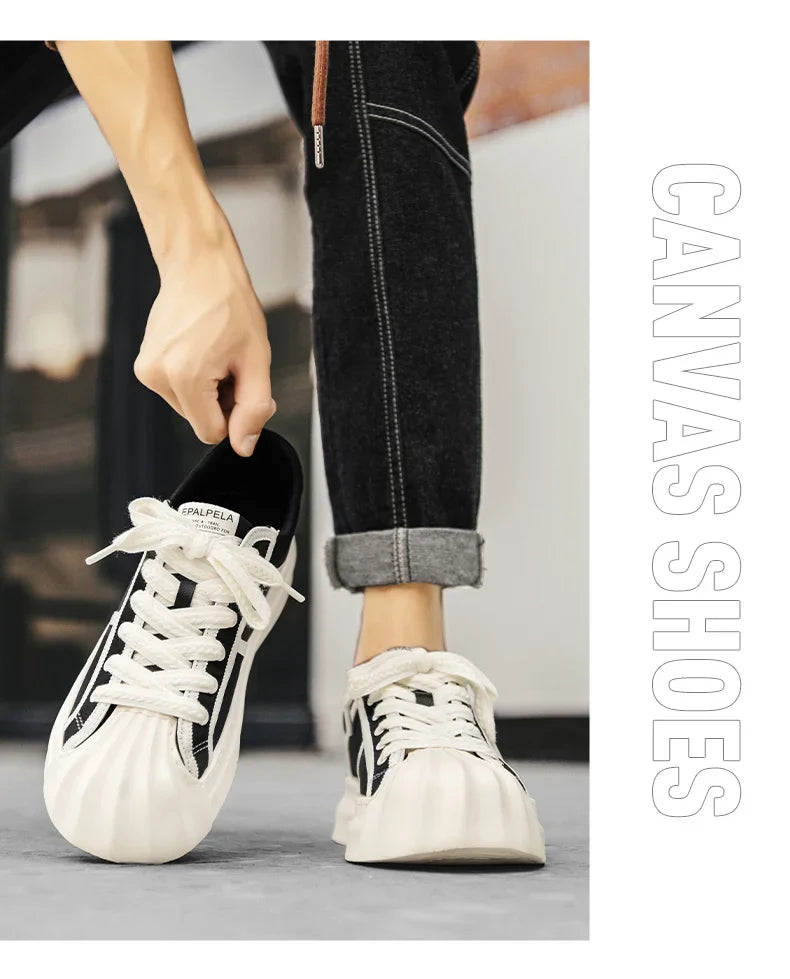 Casual Trendy Summer Shell Head Men s Shoes Breathable Niche Design Sensibility Sports White