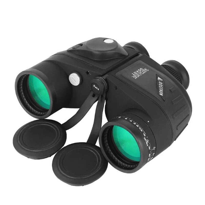 Binoculars 10x50 Marine Military Telescope Adults Waterproof With Rangefinder