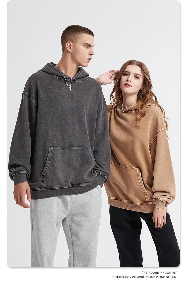 Bornladies Retro Verdikte Hoodie Mode Warme Trui 100% Katoen Dames Trend