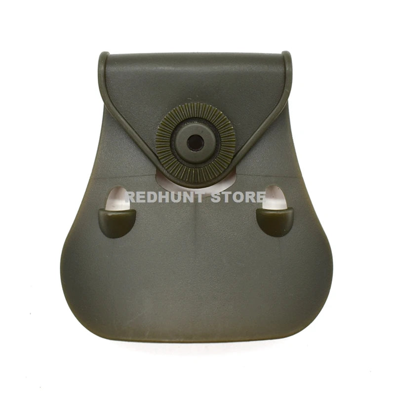 Tactical Double Magazine Holster Universal 9mm .40 Caliber Stack Mag Holder with 1.5 2 Inches Belt