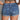 Women s Split Denim Shorts Summer Beach Wild Fashion Sexy Mid Waist Curled