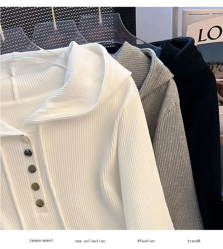 Uniek geknoopt T-shirt met capuchon voor dames, lente/herfst, onregelmatige korte mouwen, lange mouwen, basislaag