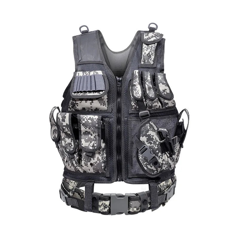 Adjustable Molle Tactical Vest Combat Body Armor Vests Security Guard Hunting