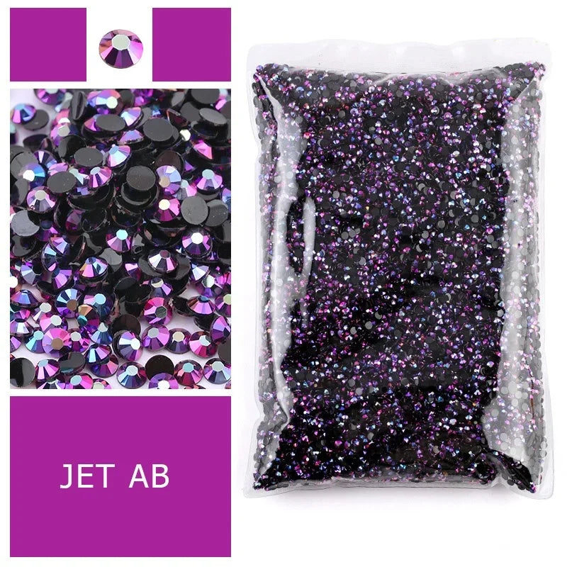 Black Series 2 5mm Wholesale Resin Rhinestones for Clothing Decoration Non