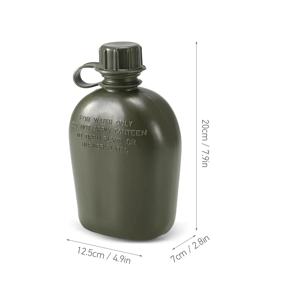 1L Grote capaciteit Waterkoker Buiten Camouflage Militaire Kantine Fles