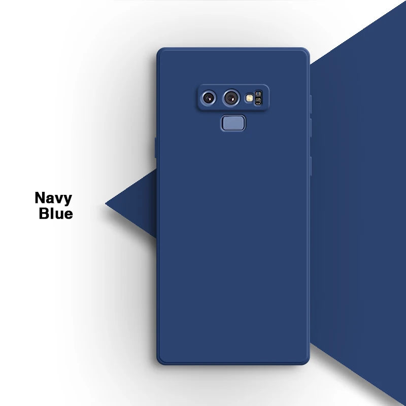 Vierkant vloeibaar siliconen hoesje voor Samsung Galaxy Note9 Note 9 telefoonhoesje Candy